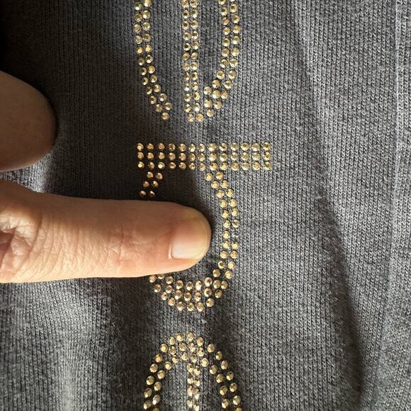 💥Bebe Jogger Sweatpants Fleece Activewear Pants Rhinestones Women’s size Small - Picture 3 of 12